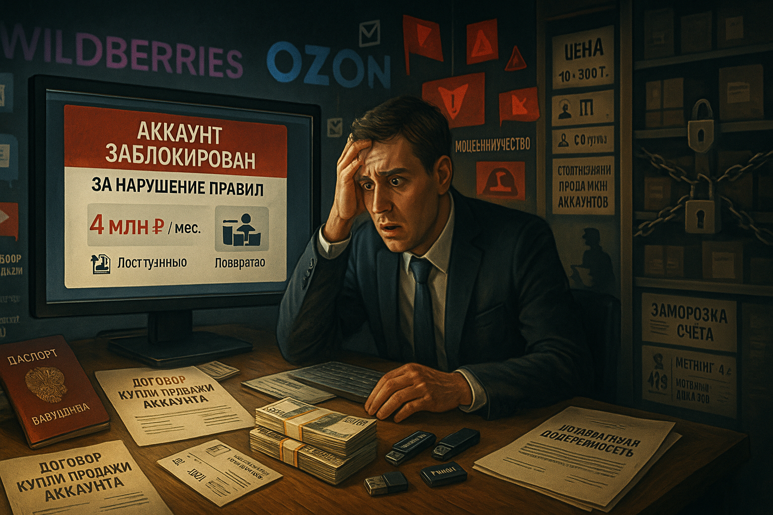 Как безопасно купить и зарегистрировать аккаунт продавца на маркетплейсах Wildberries и Ozon